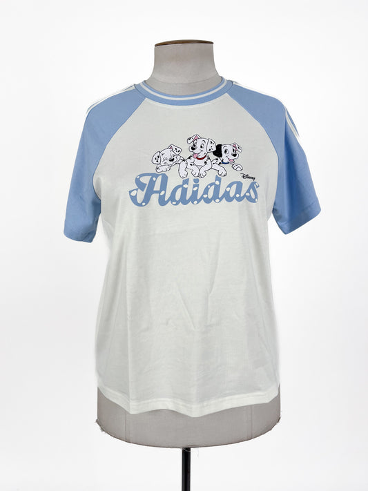 Adidas - Blue & White T-shirt (Size M)