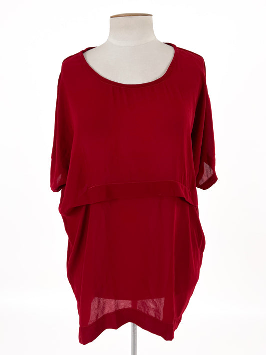 Milly Black | Red Casual/Workwear Top | Size 12