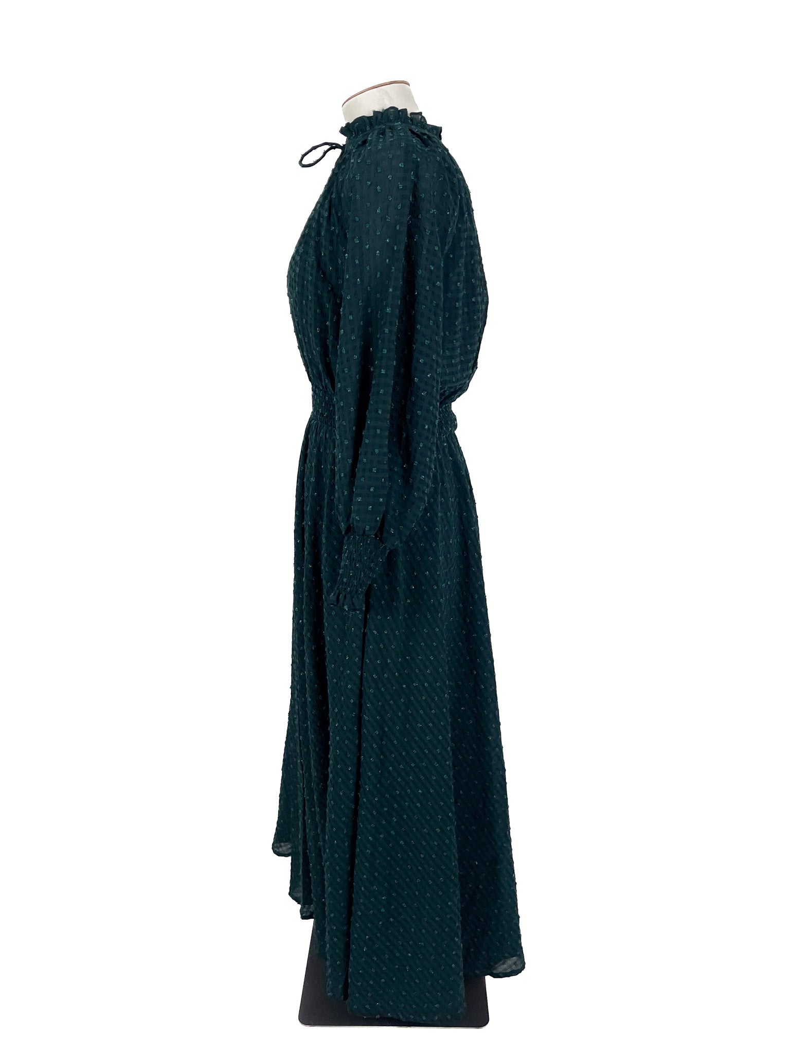 Eb & Ive - Green Maxi Dress (Size L)