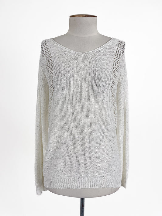 Vila | White Casual Top | Size L