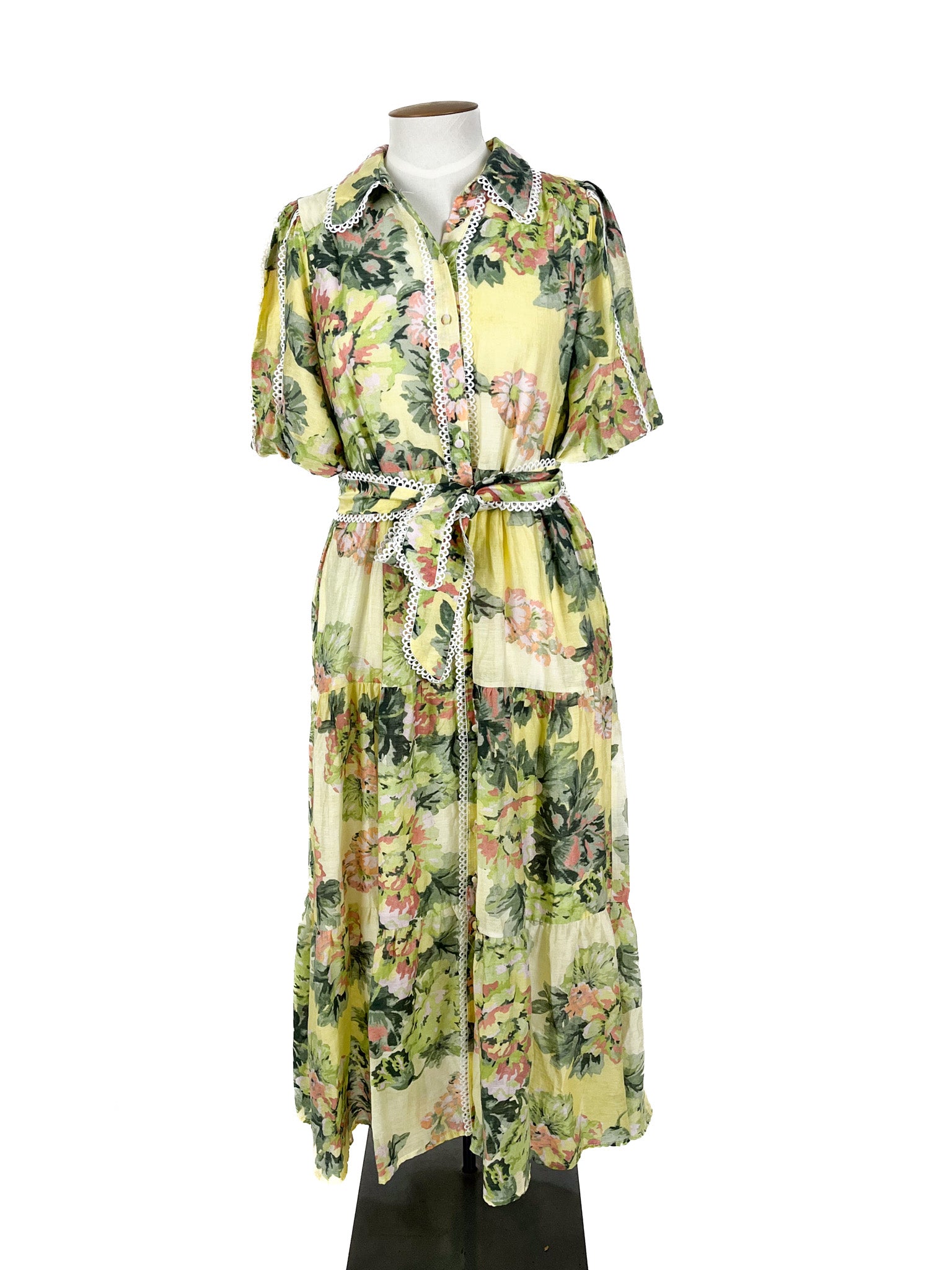 Decjuba - Multicoloured Maxi Dress (Size 14)