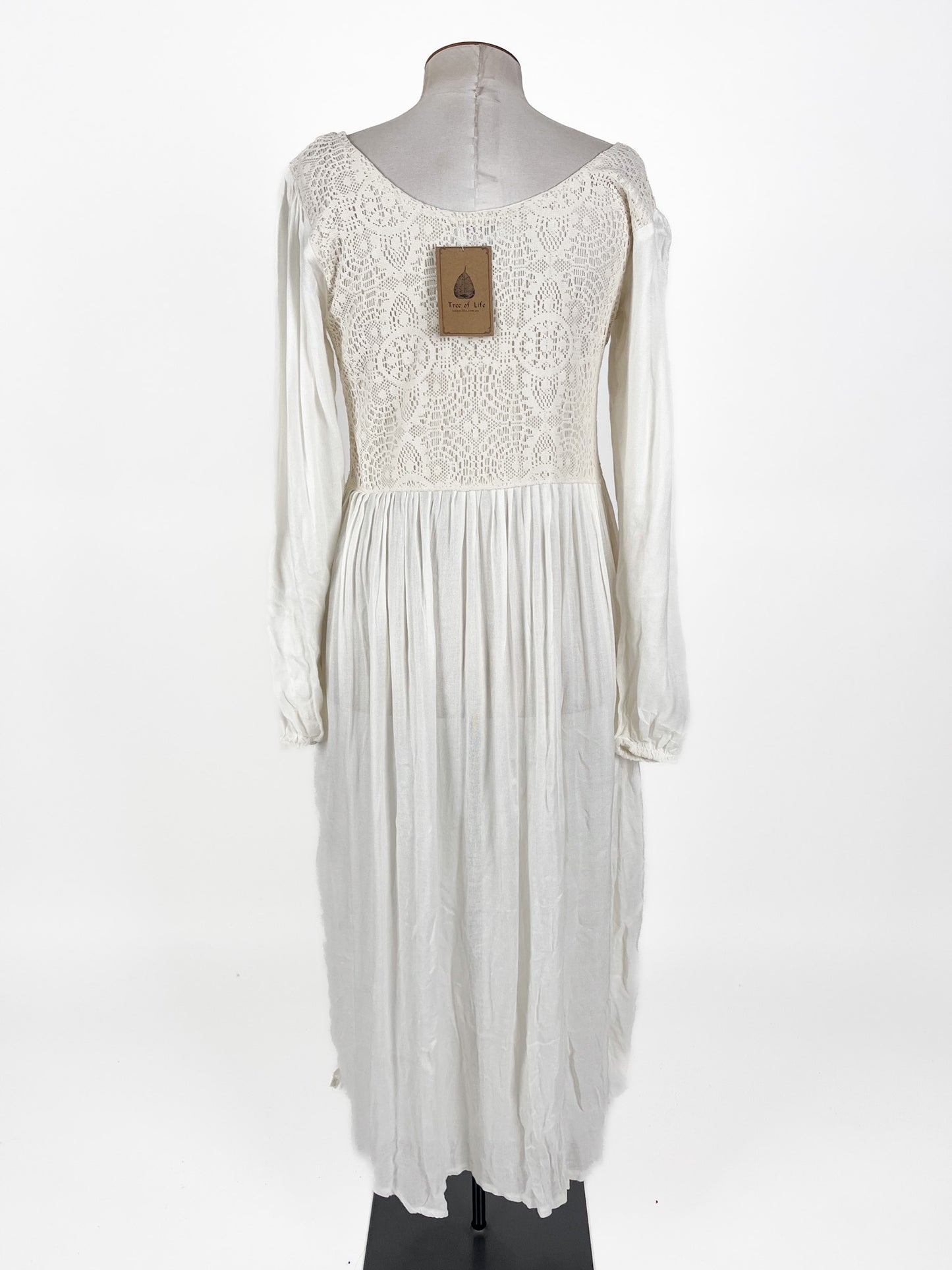 Tree Of Life | White Casual Dress | Size L