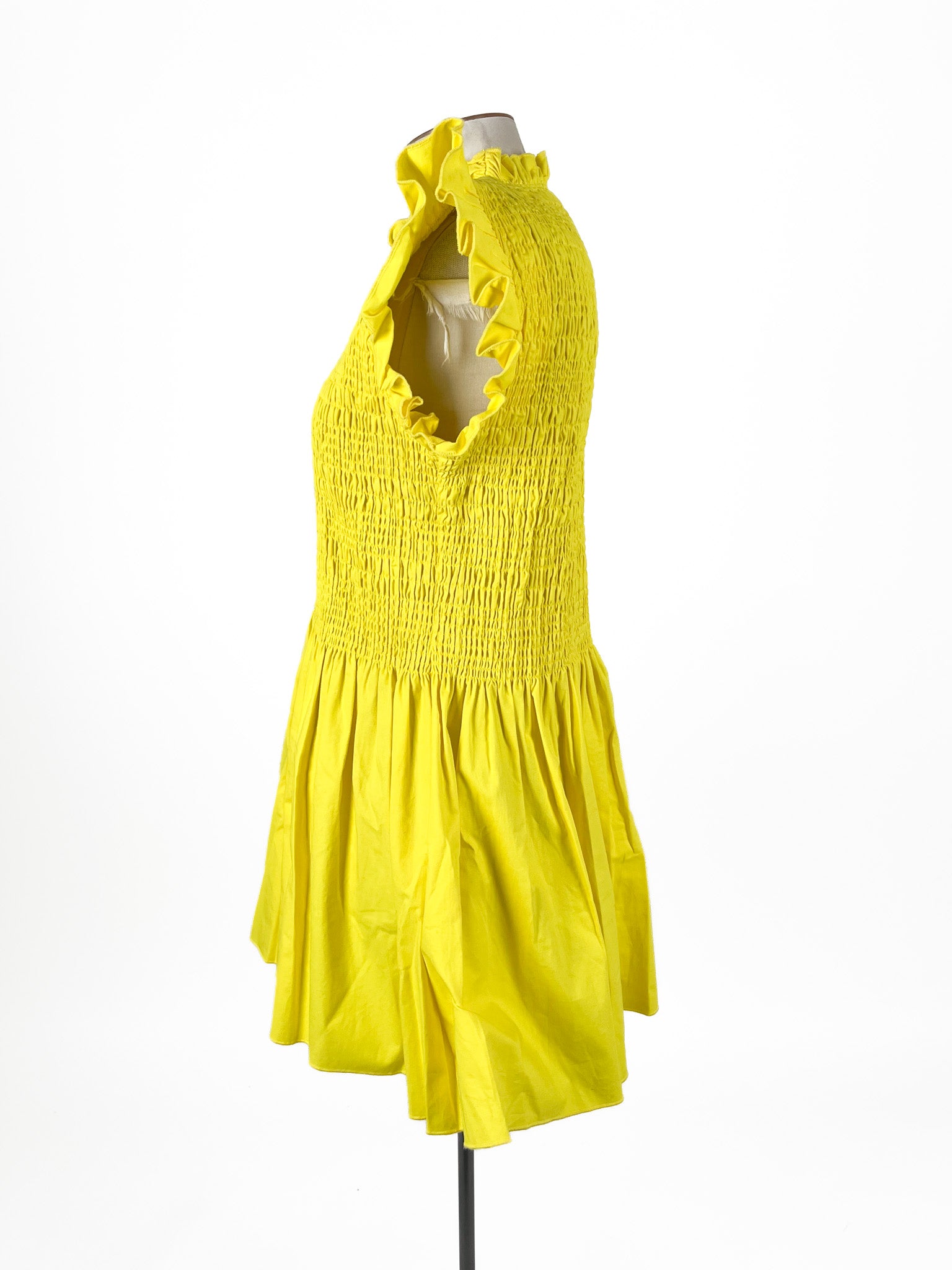 Bohemian Traders - Yellow Mini Dress (Size L)