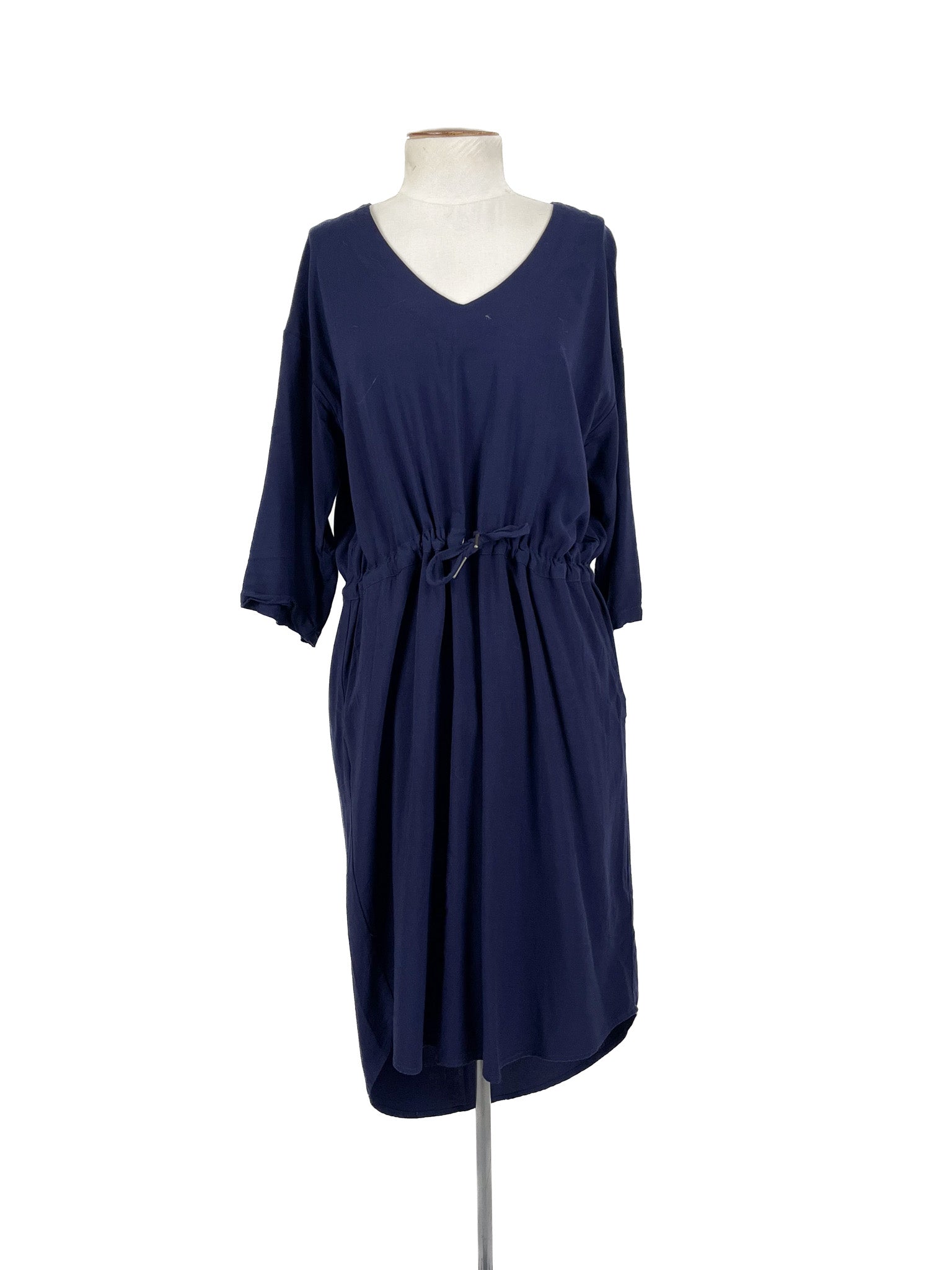 Elm - Navy Midi Dress (Size 10)