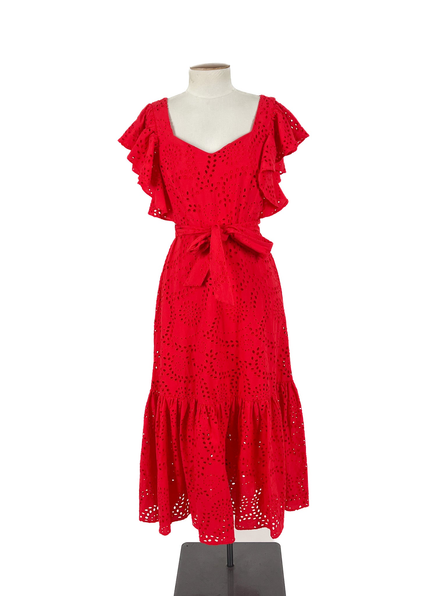 Portmans - Red Midi Dress (Size 6)