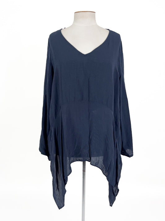 Blue Illusion | Navy Top | Size L