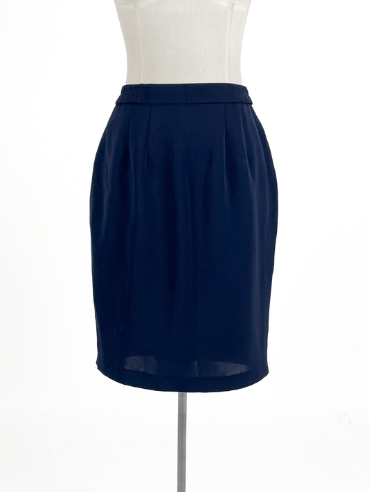 Unknown Brand | Navy Workwear Skirt | Size 8-10