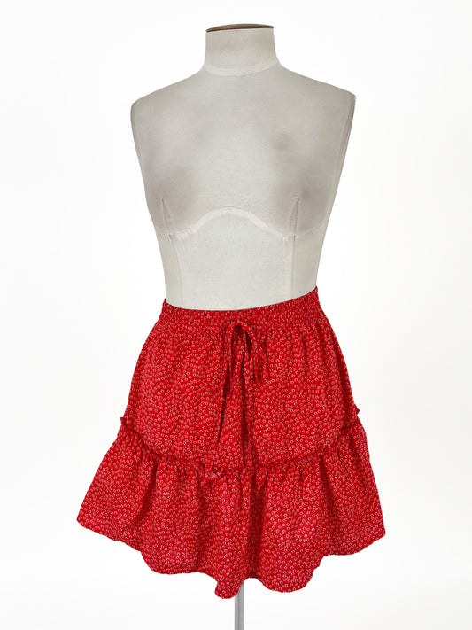 Mirrou | Red Casual Skirt | Size 10