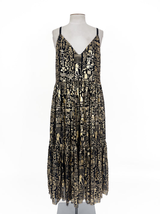 Black Milk | Gold Casual Dress | Size XL