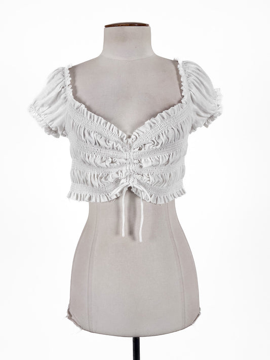 Princess Polly | White Casual Top | Size 8