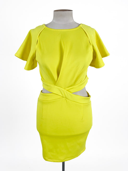 HAODUOYI | Yellow Cocktail Dress | Size S