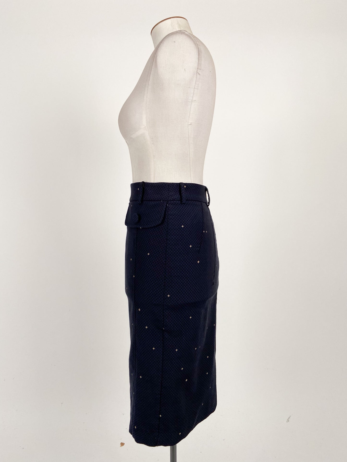 Kate Sylvester | Navy Workwear Skirt | Size M