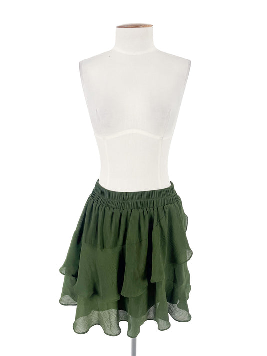 Pia | Green Casual Skirt | Size M