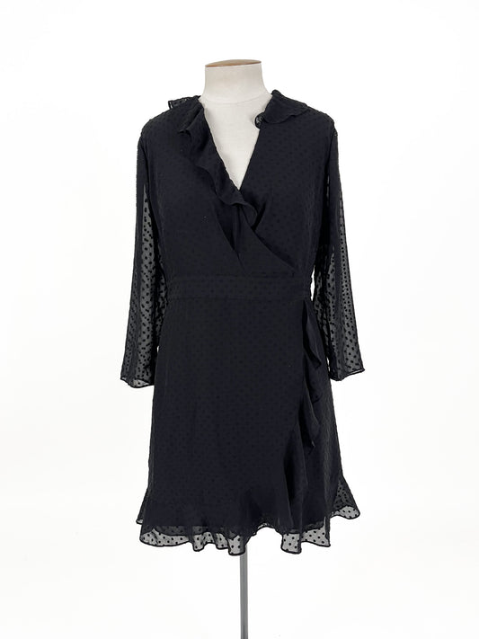 Whistles - Black Mini Dress (Size 14)