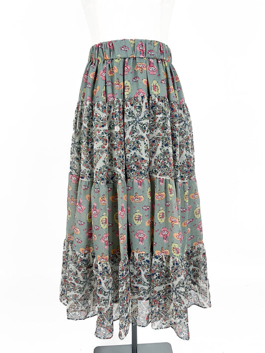 Ochirly | Green Casual Skirt | Size XS