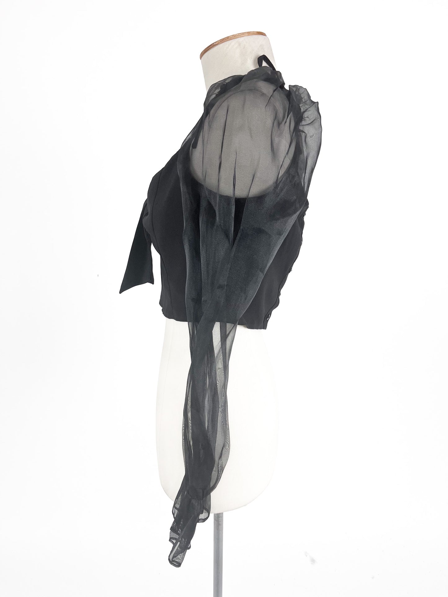Topshop | Black Cocktail Top | Size 10