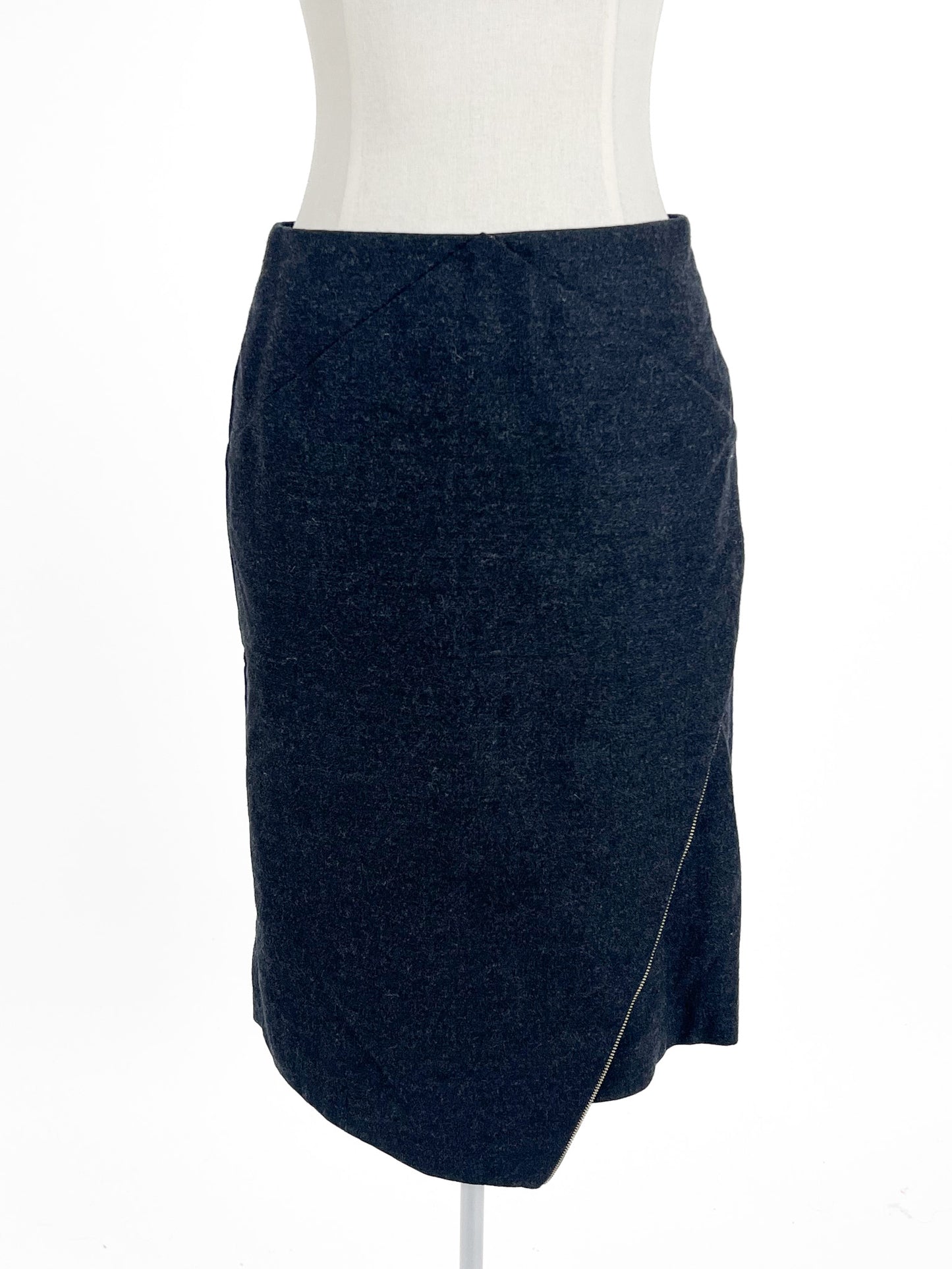 Karen Walker | Grey Workwear Skirt | Size 8