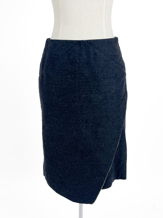 Karen Walker | Grey Workwear Skirt | Size 8