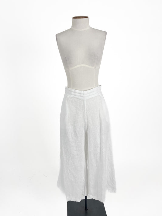 Unknown Brand | White Wide leg Pants | Size S