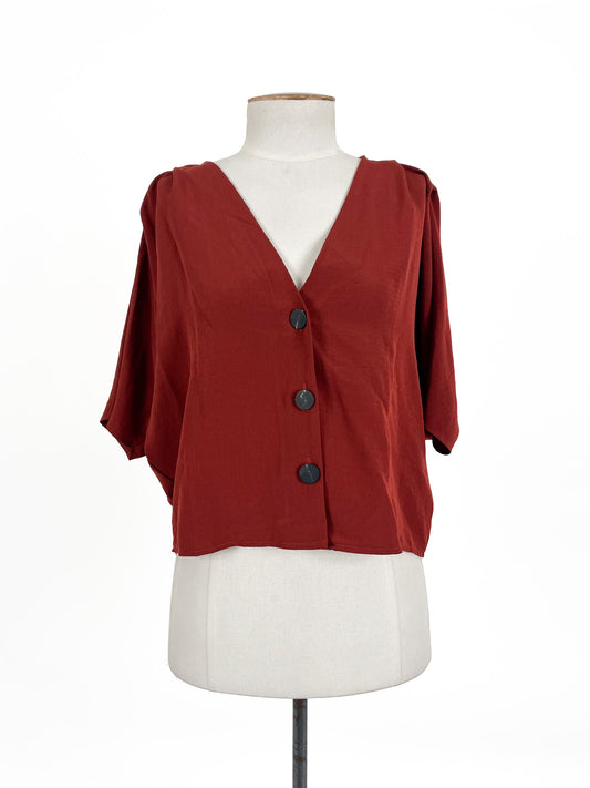 Topshop | Orange Casual/Workwear Top | Size 8