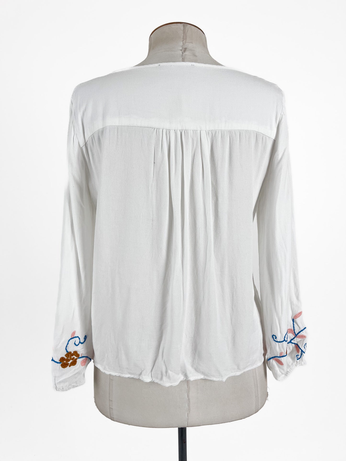 SASS | White Casual Top | Size 8