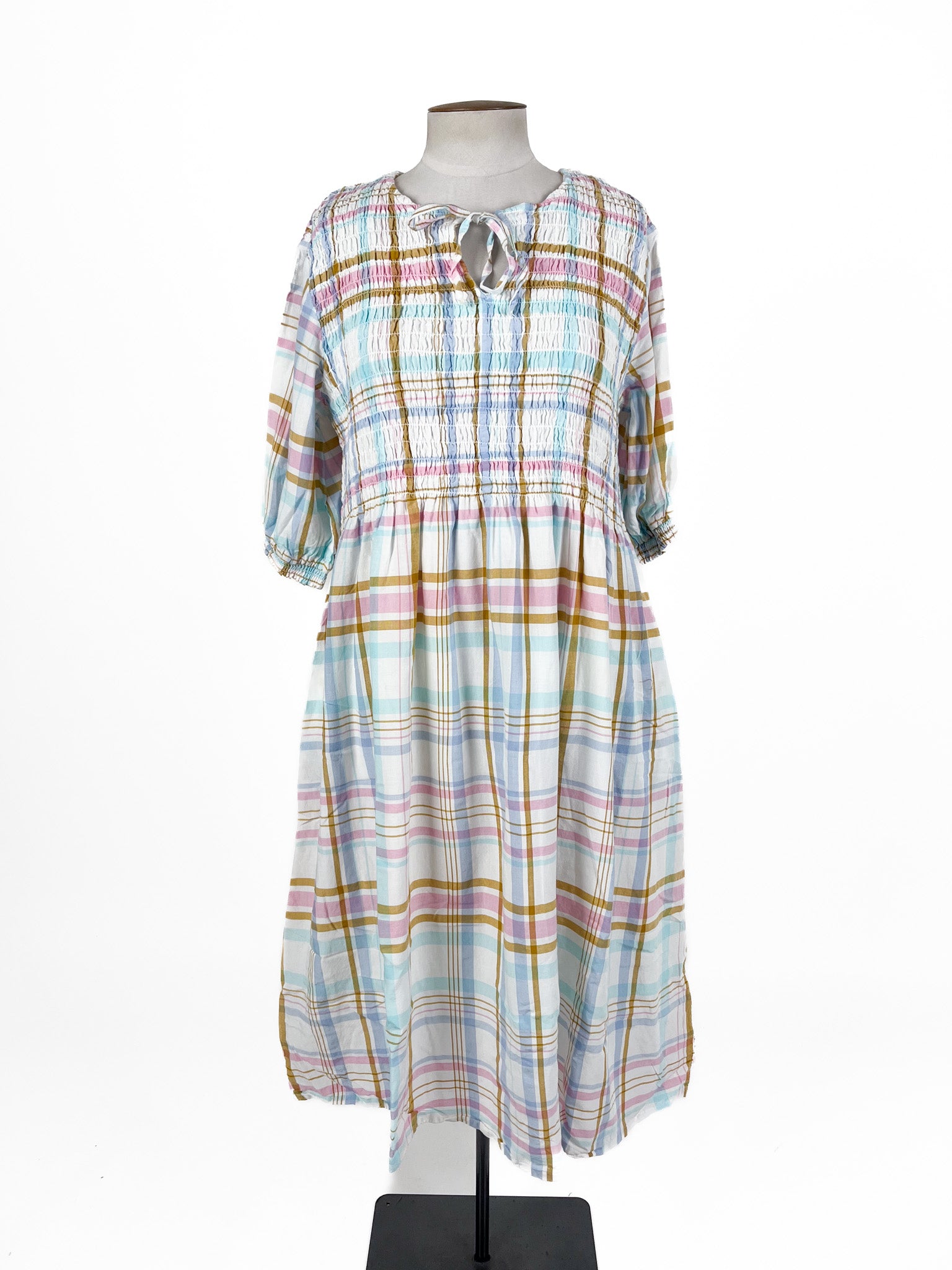 Elm - White & Multicoloured Maxi Dress (Size 16)