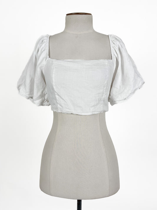 Dissh | White Casual Top | Size 8