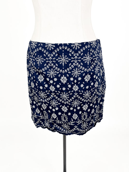 Shelli Segal - Blue Mini Skirt (Size L)