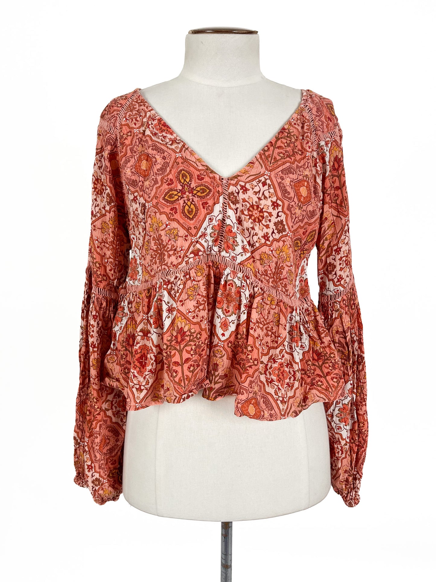 Arnhem | Orange Casual Top | Size 8