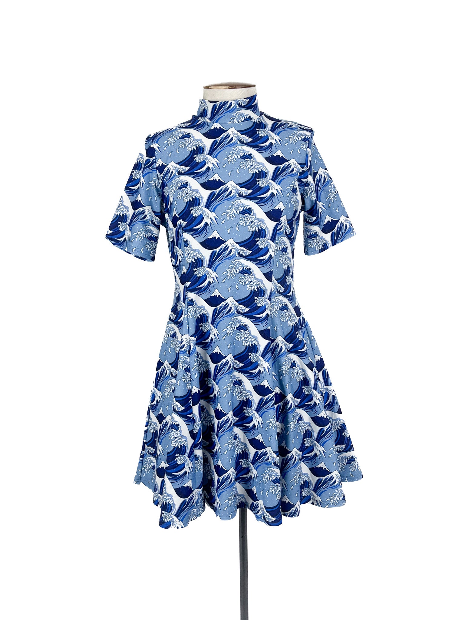 BlackMilk - Blue & White Mini Dress (Size M)