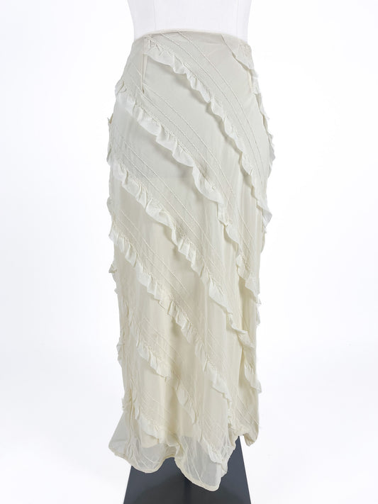 Princess Polly | White Cocktail/Formal Skirt | Size 14