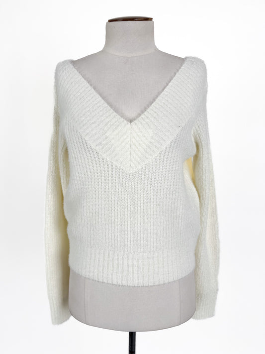 H&M | White Casual Jumper | Size S