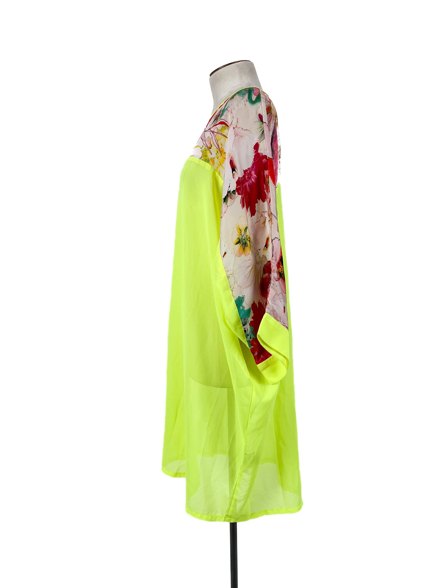 Augustine - Yellow & Multicoloured Midi Dress (Size S)