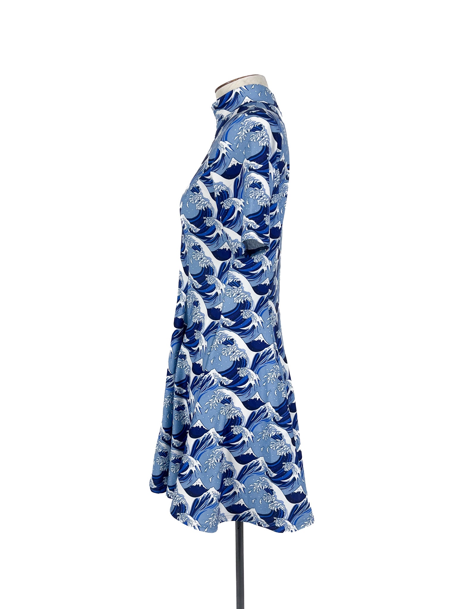 BlackMilk - Blue & White Mini Dress (Size M)