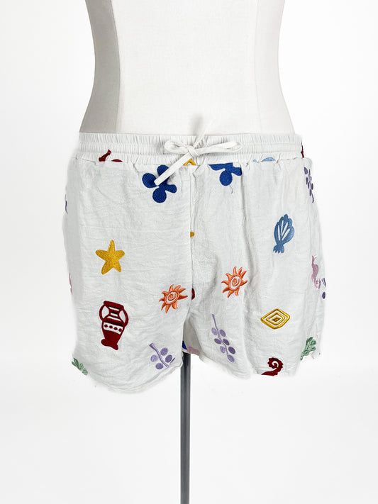 Ziggy & The Sun - White Shorts (Size XL)