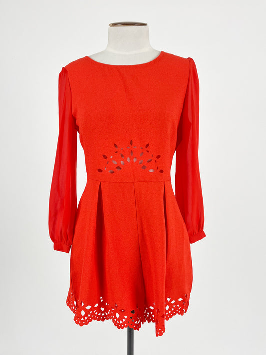 Into | Orange Casual Playsuit | Size 8