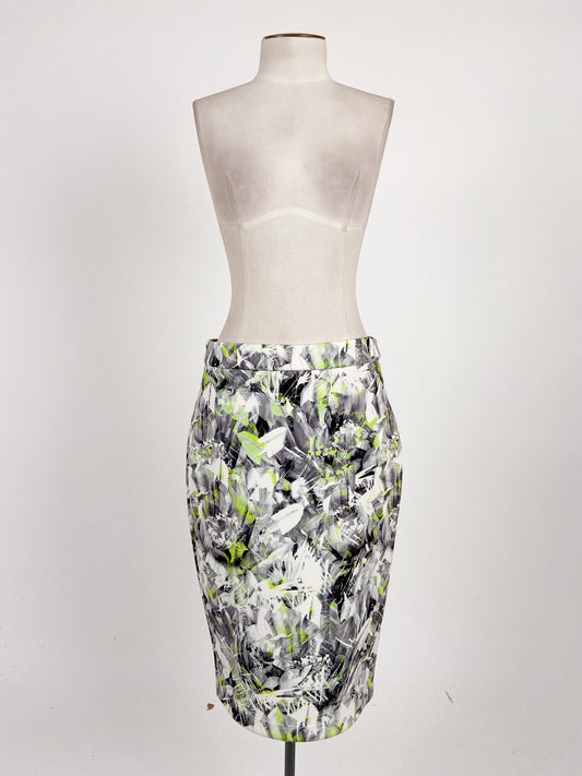 Portmans | Multicoloured Workwear Skirt | Size 10