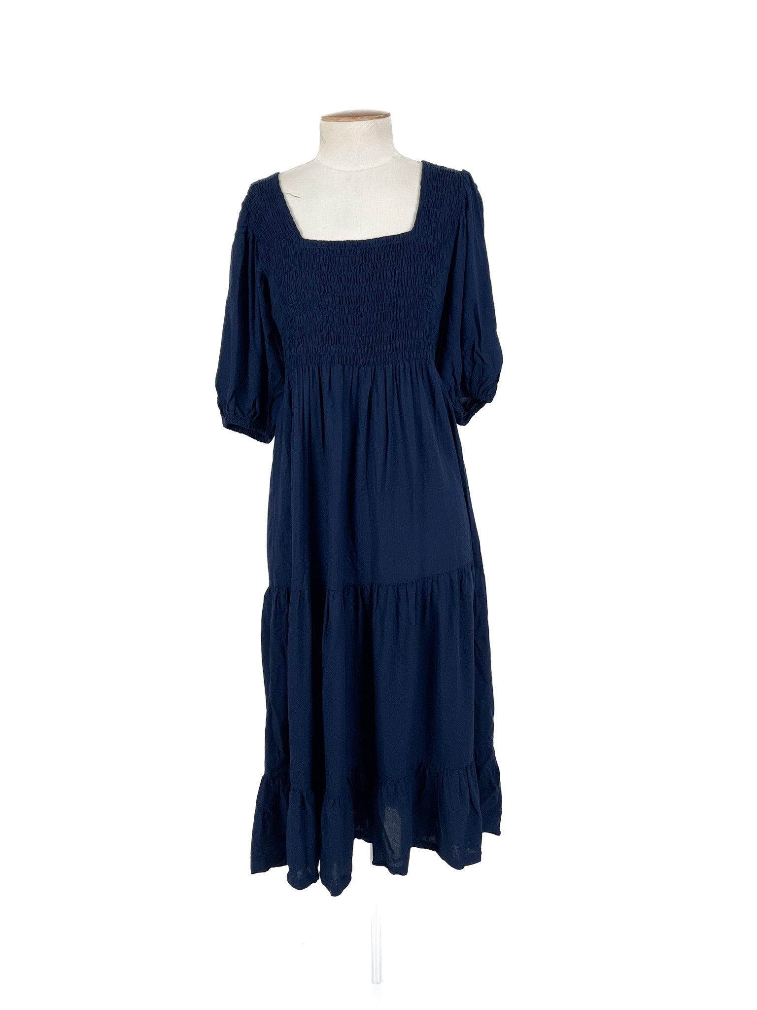 Go Girl - Navy Midi Dress (Size S)