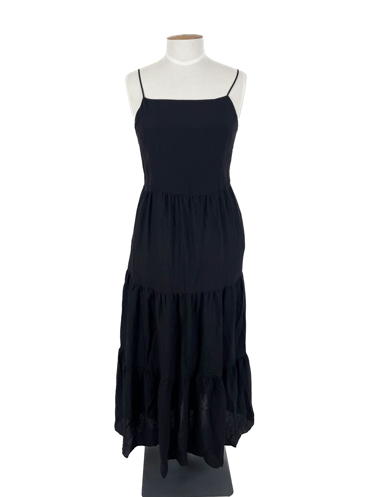Decjuba - Black Midi Dress (Size L)