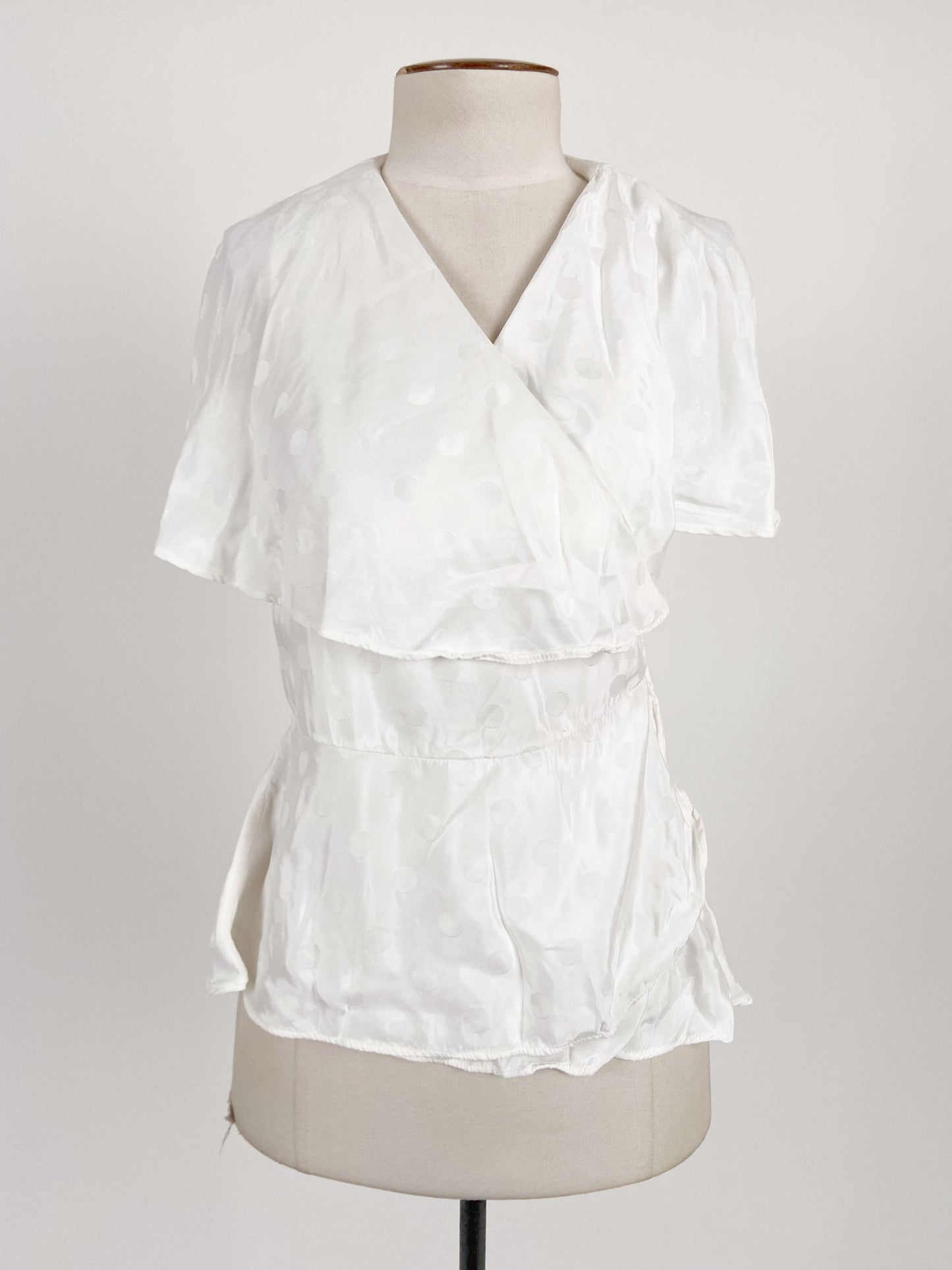 Ruby | White Workwear Top | Size 10