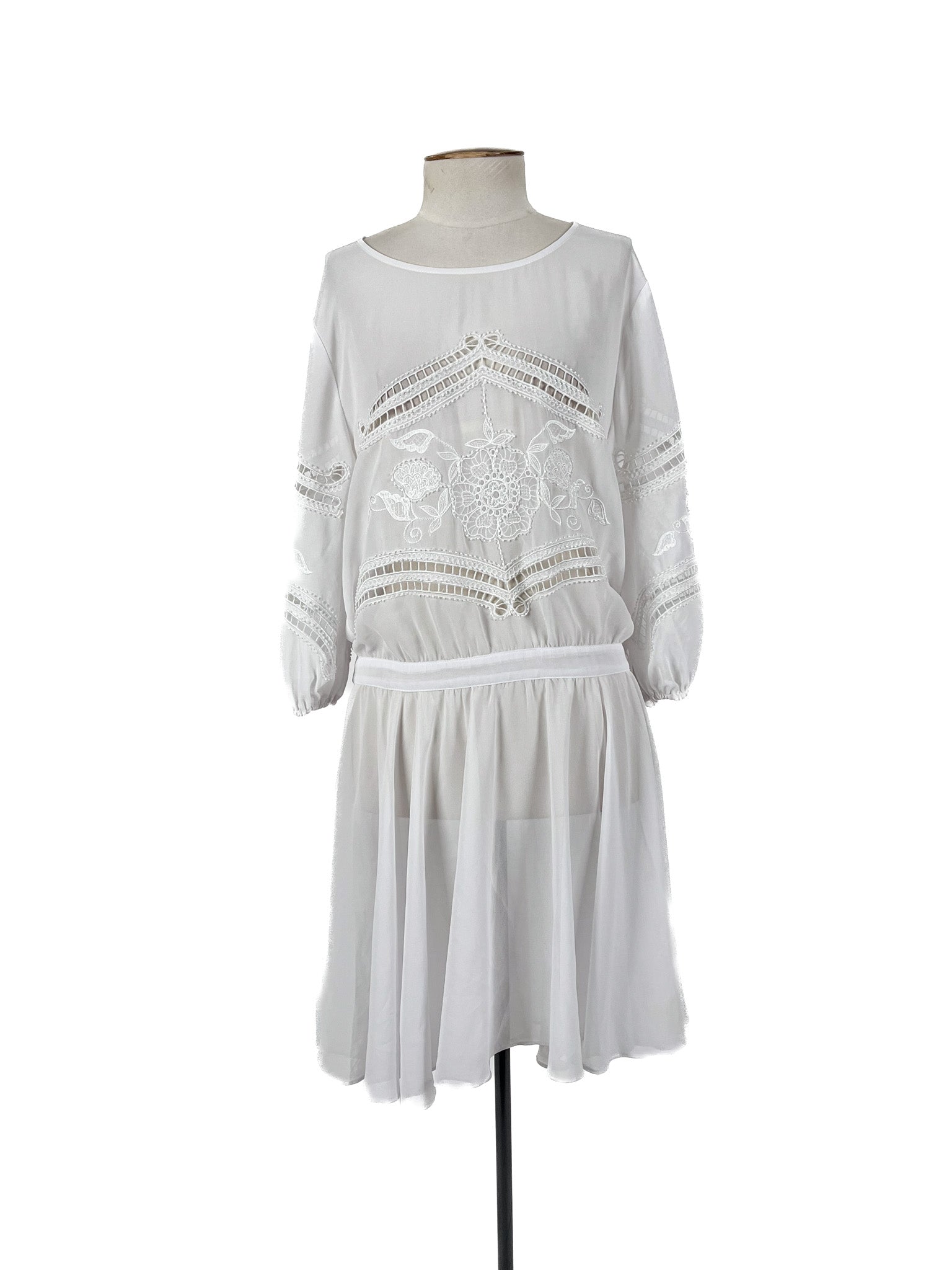 Augustine - White Midi Dress (Size S)