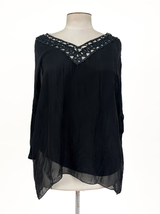 Italian Affair | Black Casual Top | Size L