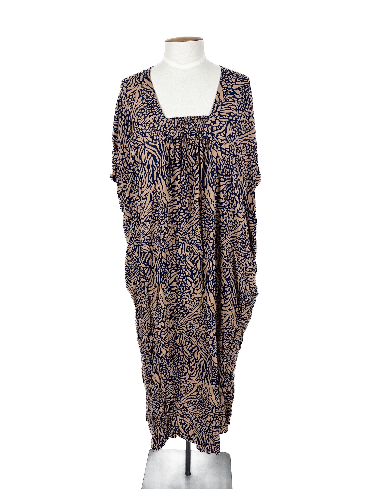 Sundrenched Australia - Navy & Brown Midi Dress (Size OS)