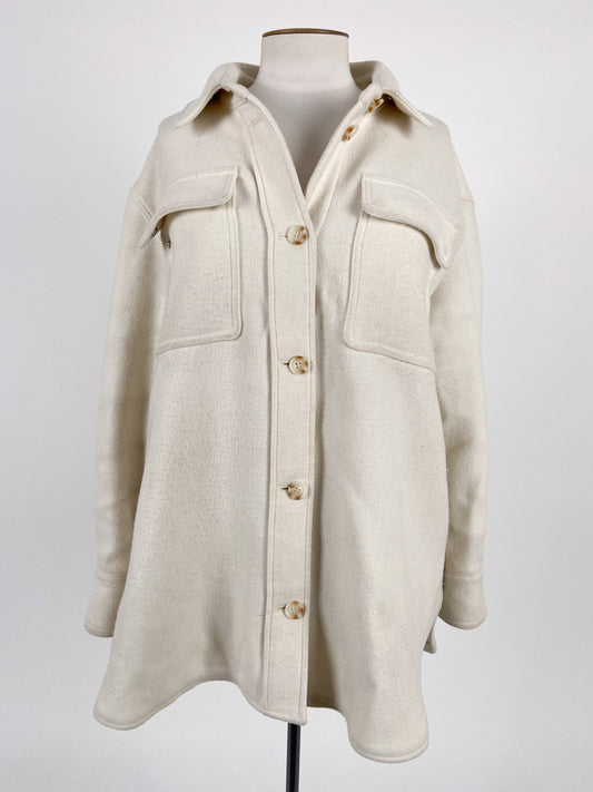 Country Road | White Casual/Workwear Coat | Size 14