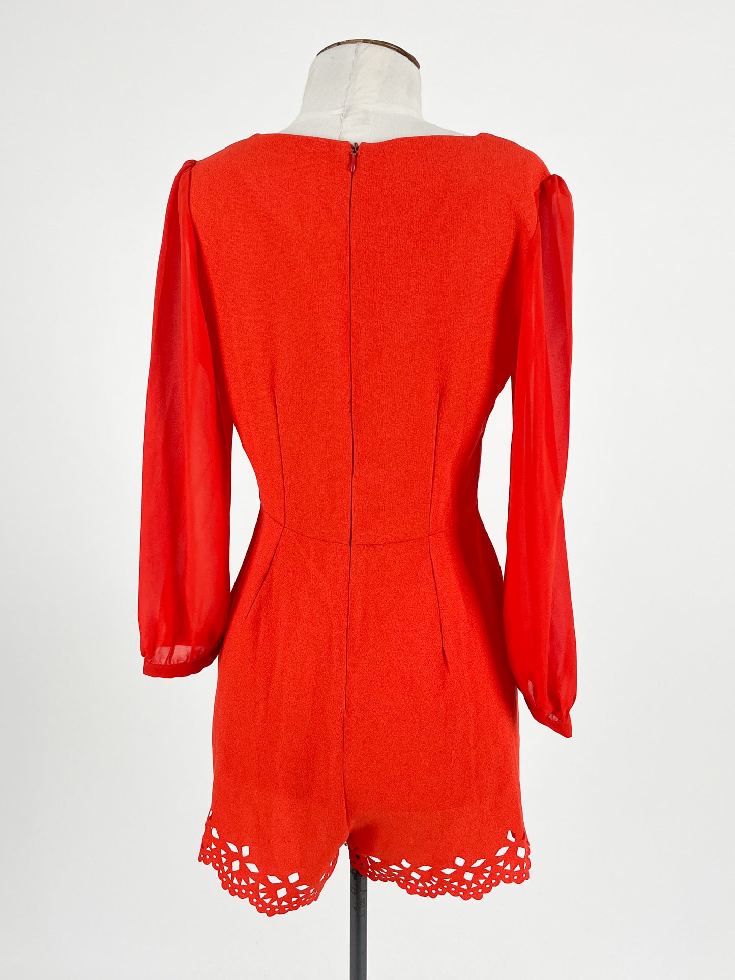 Into | Orange Casual Playsuit | Size 8