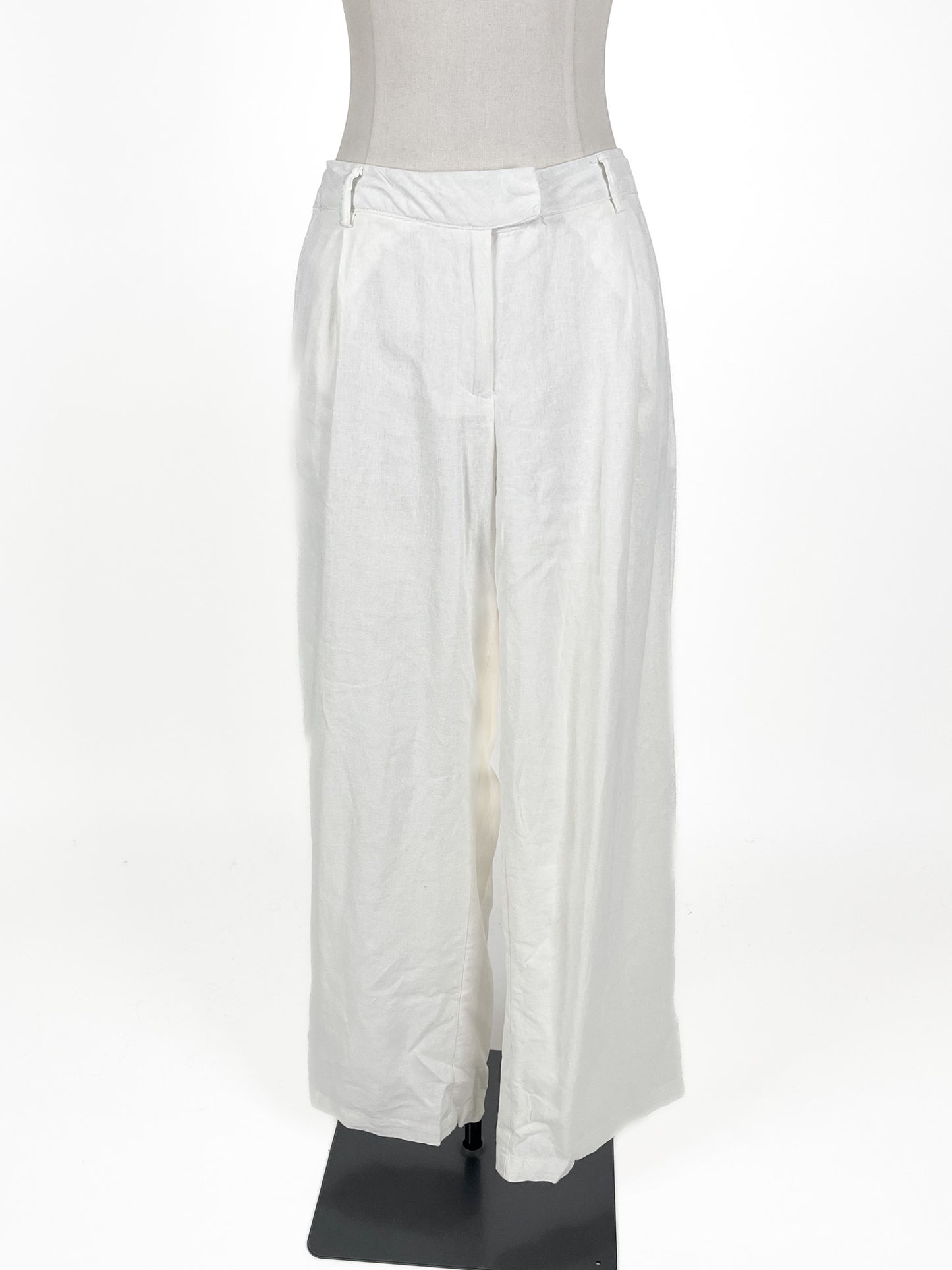 Glassons | White Wide leg Pants | Size 10