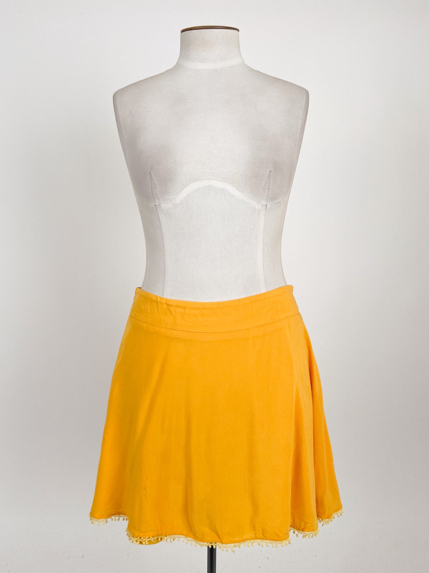 Paper Scissors | Yellow Casual Skirt | Size 16