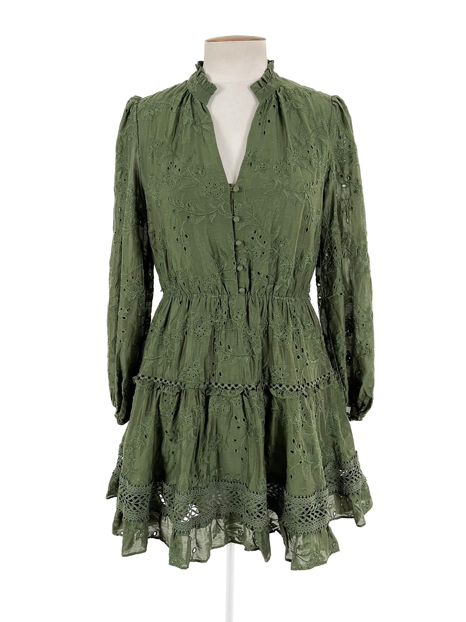 Forever New - Green Mini Dress (Size 12)