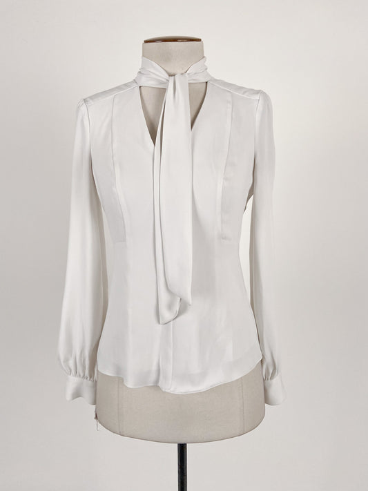 Forever New | White Workwear Top | Size 4