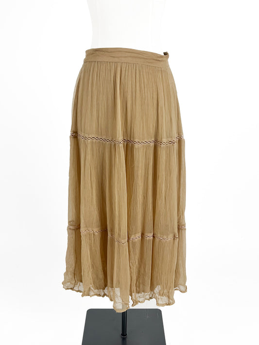 Tigerlily | Beige Cocktail/Workwear Skirt | Size 8